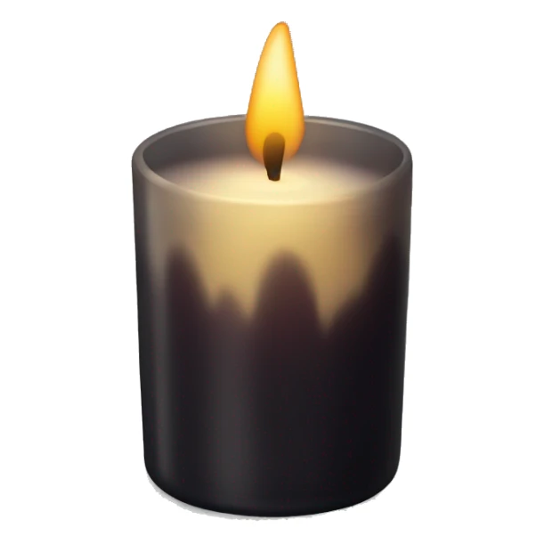 a Christmas candle in a dark jar sticker
