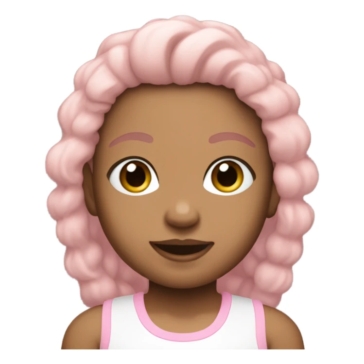 Babypink sport set for white skin sticker