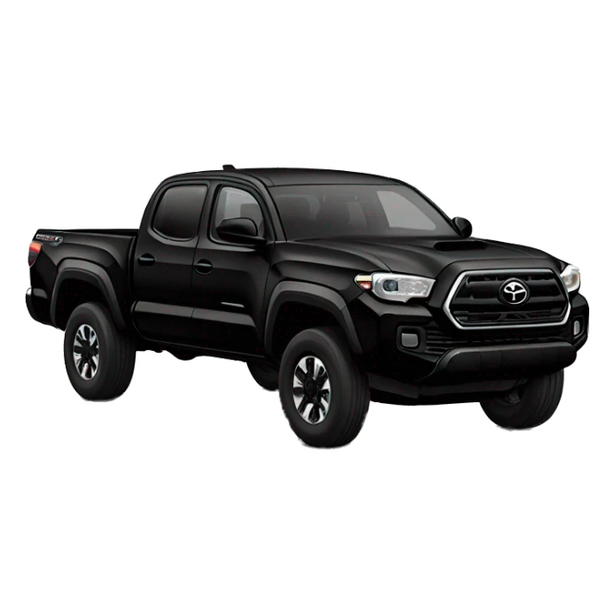 Black Toyota Tacoma truck sticker
