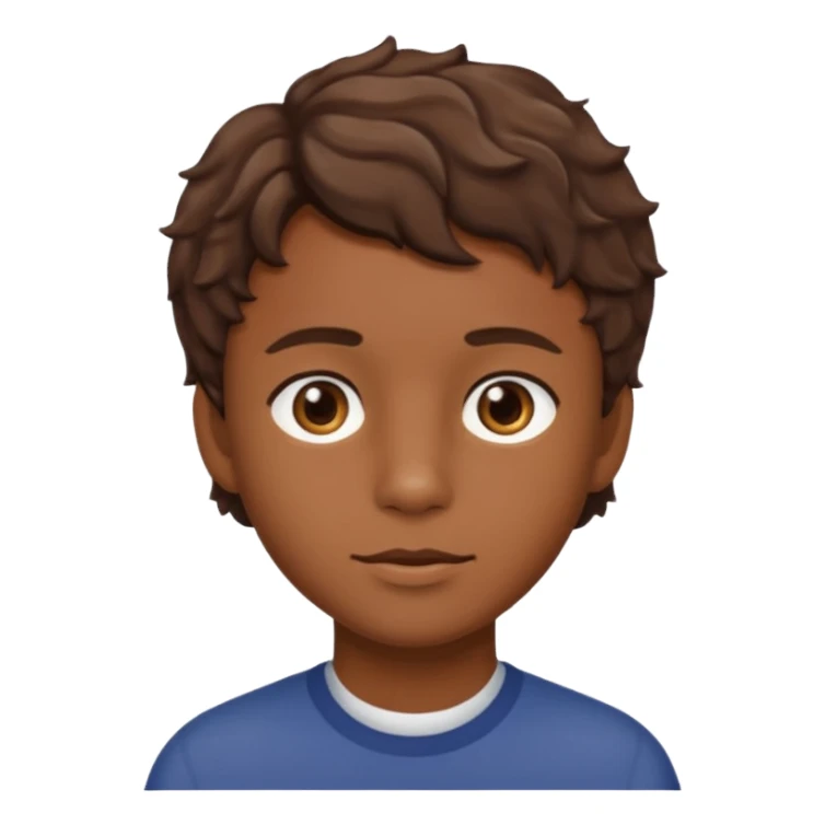 Owen Cooper with brown wavy shorthair and brown eyes sticker