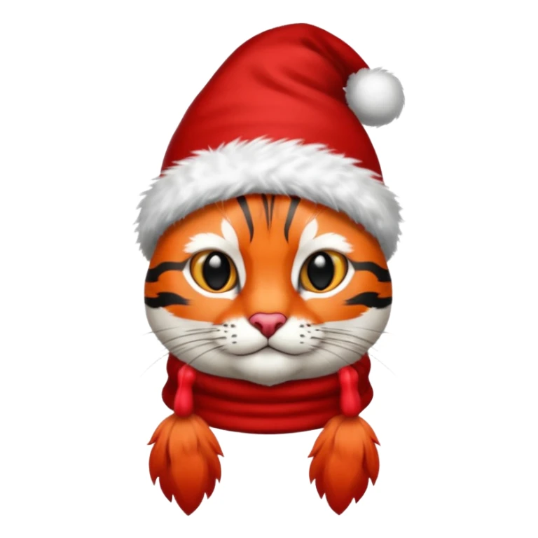 Cardinal bird wearing a stocking cap that has Bengals on it sticker