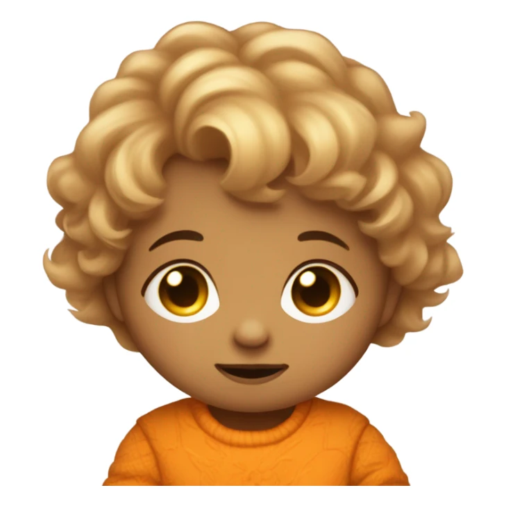 Baby whose nickname is “pumpkin” who is sleepy sticker