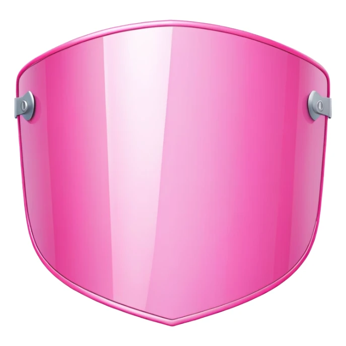 curved frameless pink shield visor, Y2K fashion, sleek one-piece lens design sticker