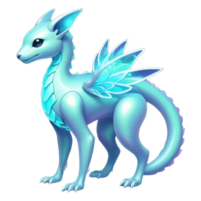 Futuristic Ethereal Modern Fakémon-creature-hybrid Full Body sticker