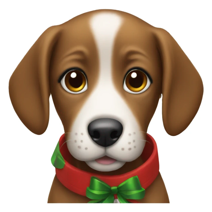Christmas puppy sticker
