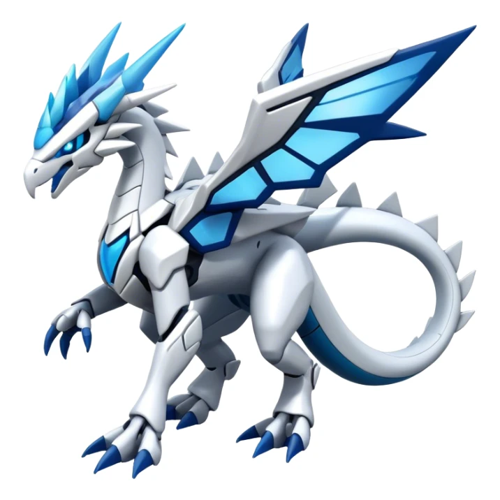 Futuristic Kyurem-reshiram-dialga-hybrid, full body sticker