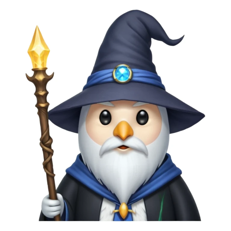 Penguin Wizard sticker