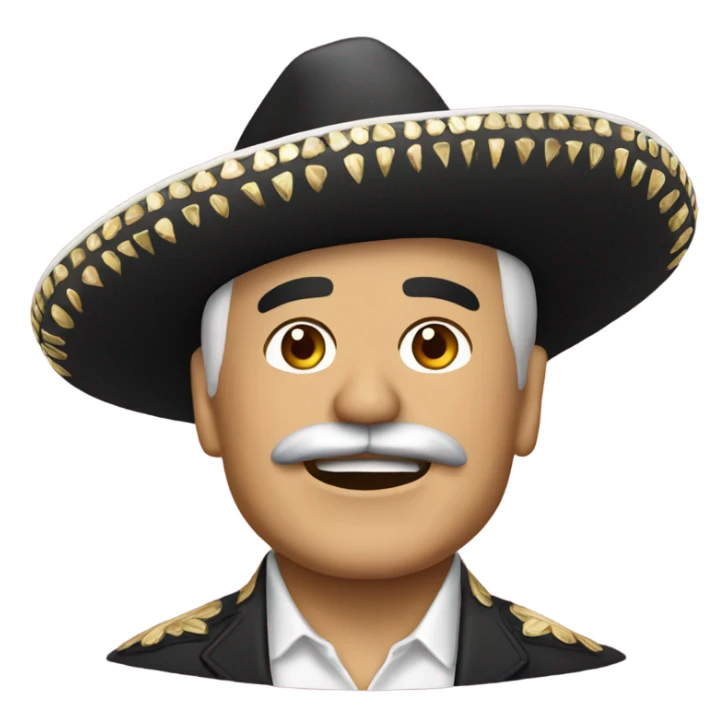 Vicente Fernandez in a sombrero  sticker
