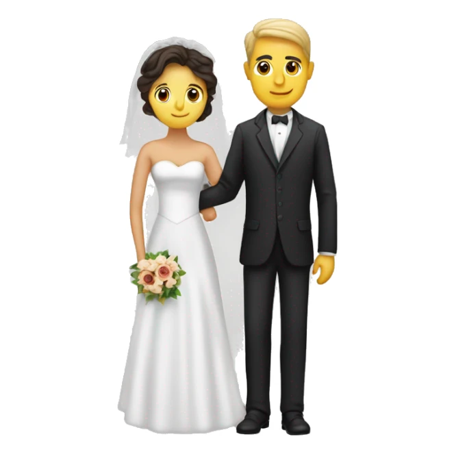 Hombre pidiendo matrimonio a mujer sticker