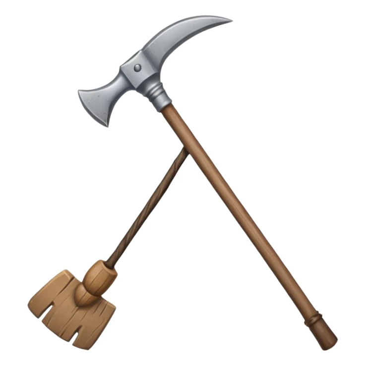 wood hoe, ancient, stick sticker