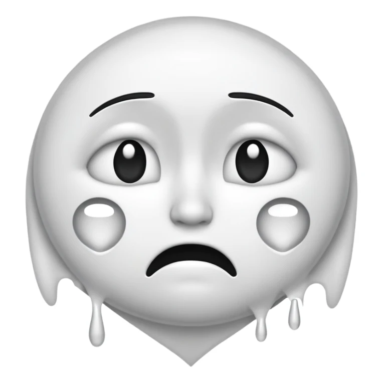 Create an emoje which describe when you love someone deeply and mean while heartbroken  sticker