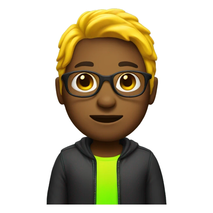 Person in neon outfit  sticker