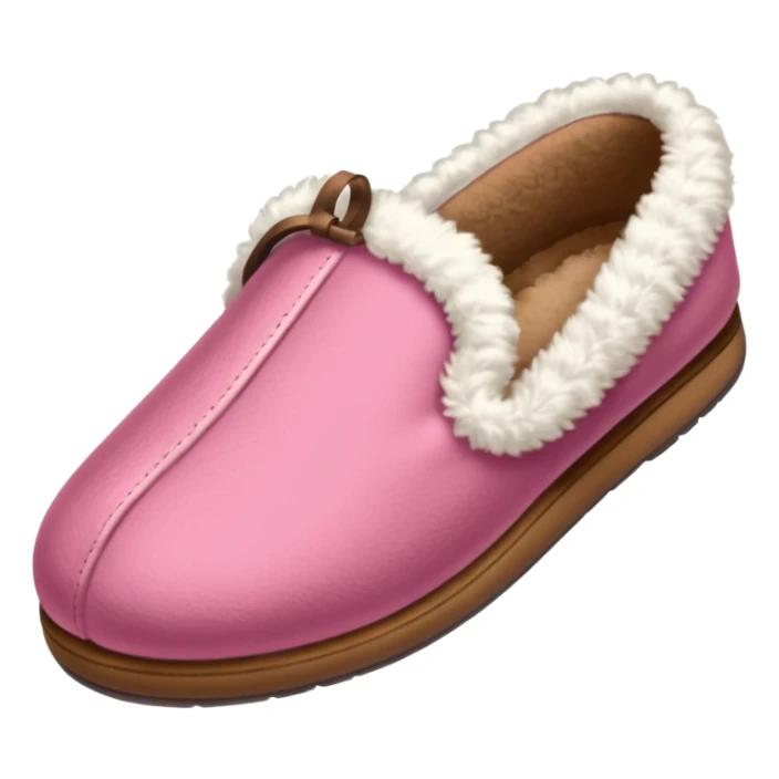 A pink house slipper thrown by the mother. sticker