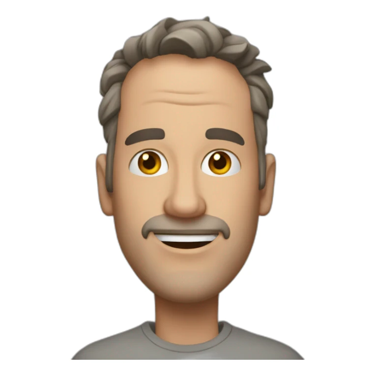 Kevin mature qui fait un cœur sticker