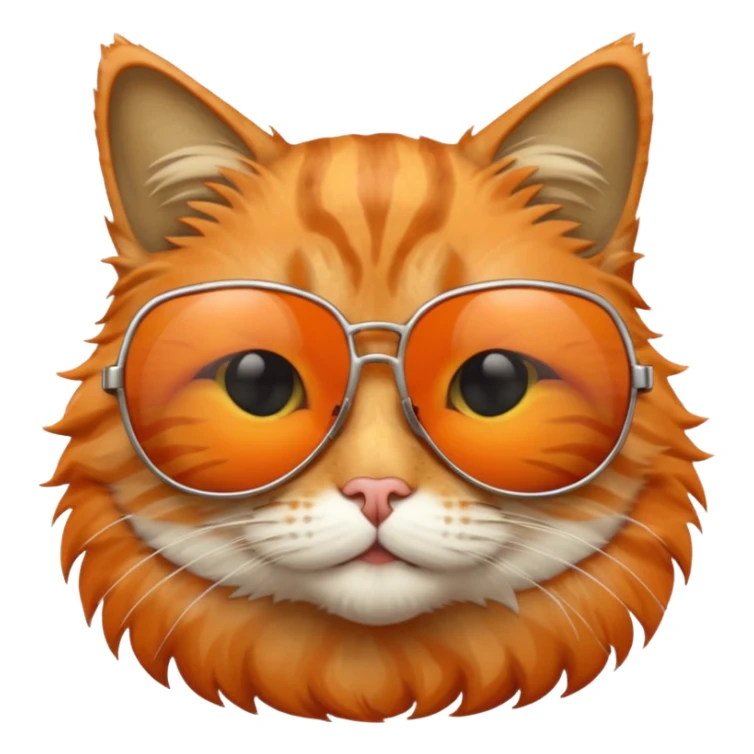 Cat wearing sunglasses sticker