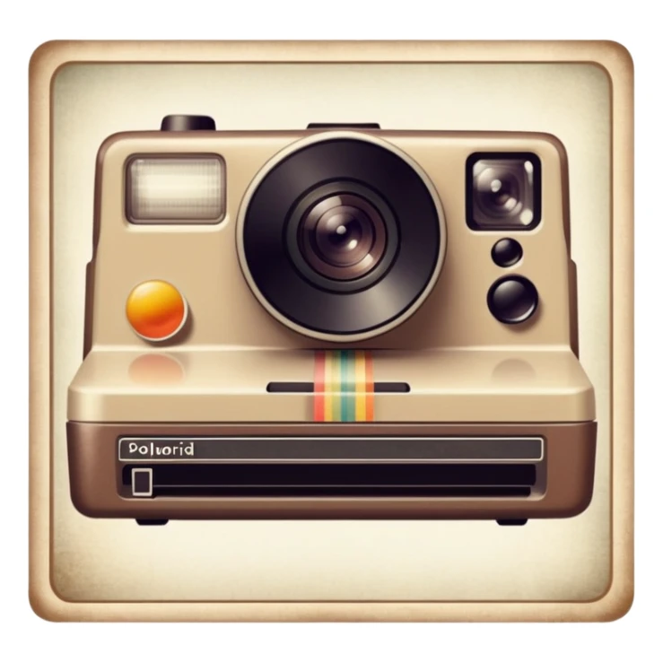 polaroid photo strip sticker