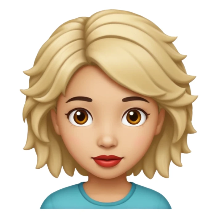 hispanic children girl with playful hairstyle  sticker