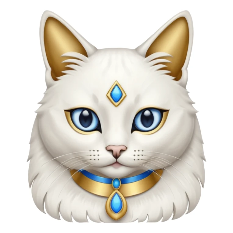 Egyptian Cats: White cat with blue eye paint








 sticker