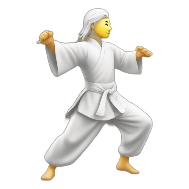 Chinese taiji form in the park sticker