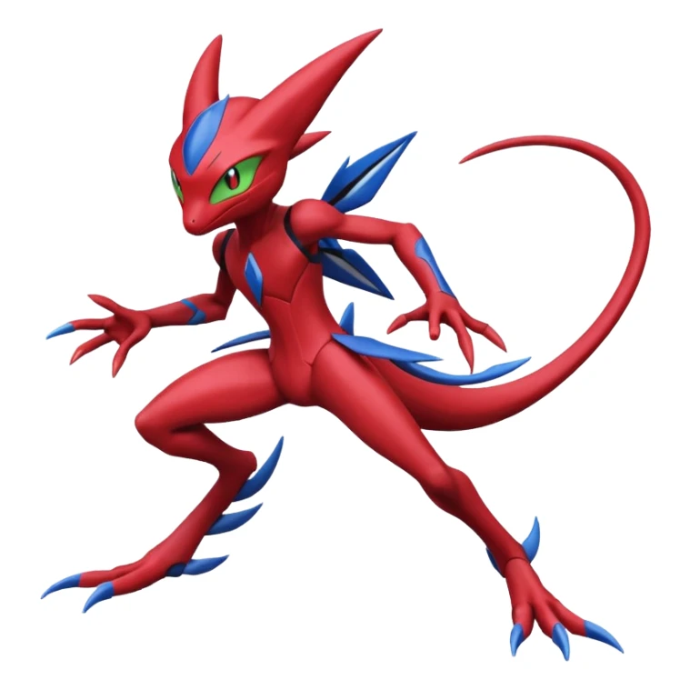 Inteleon-Greninja-Scizor-Pokémon-Fusion, full body sticker