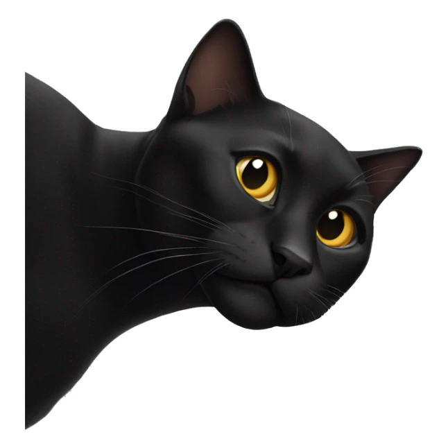 Black cat  sticker