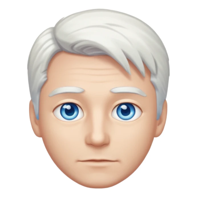 White-haired guy that looks and has beautiful blue eyes  sticker