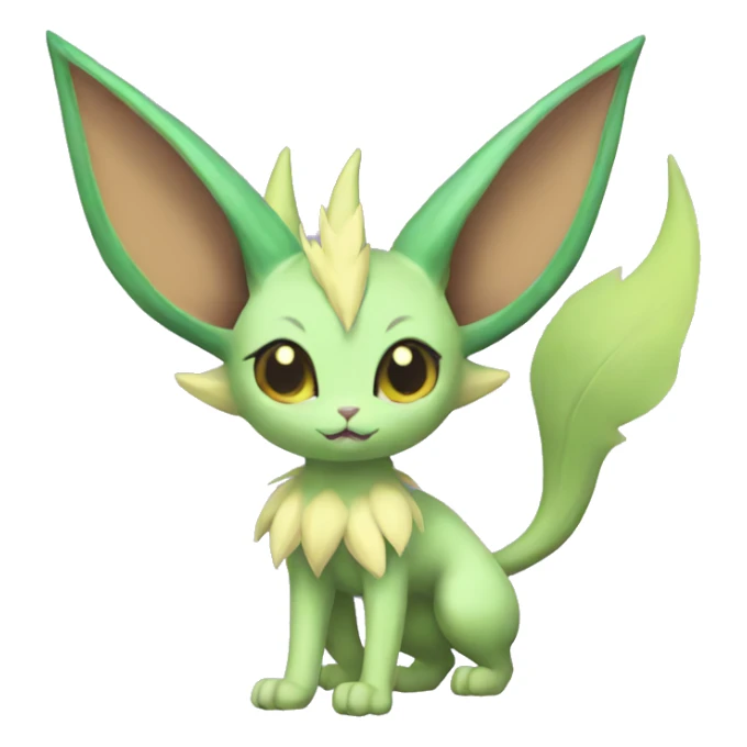 Espeon-Leafeon full body sticker