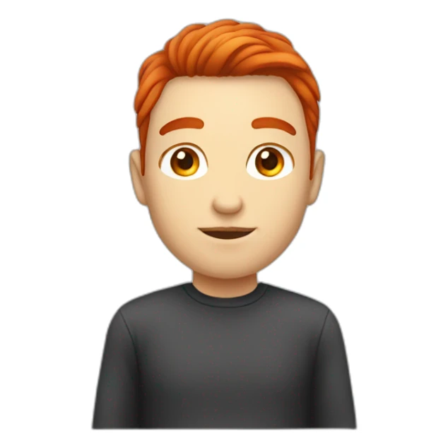 man red hair 眼镜 sticker