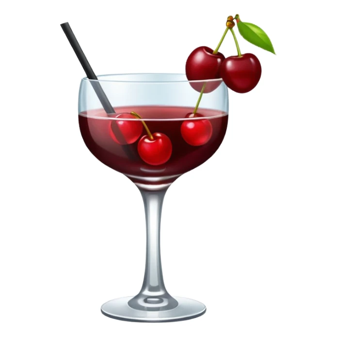 Mach mir einen Cherry Manhattan Cocktail mit wenig Kirschen sticker