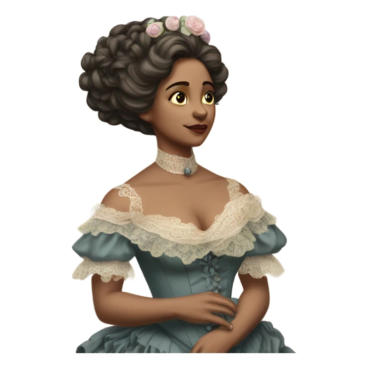 victorian age woman dramatically fainting sticker