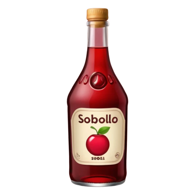 make a sobolo(ghanain drink) make it be in a bottle and the label should say sobolo and spell it like this and the drink dark red sticker