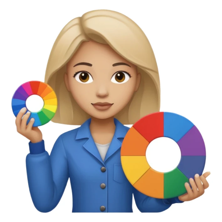 graphic designer , color wheel, photoshop icon sticker
