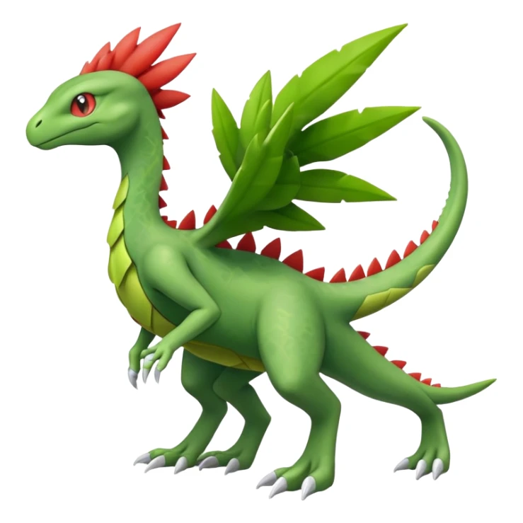 Sceptile-Inteleon-Pokémon-Fakémon-creature sticker