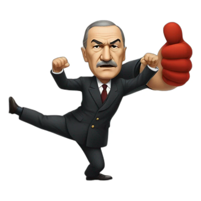 Atatürk throws a punch to Kılıçdaroğlu sticker