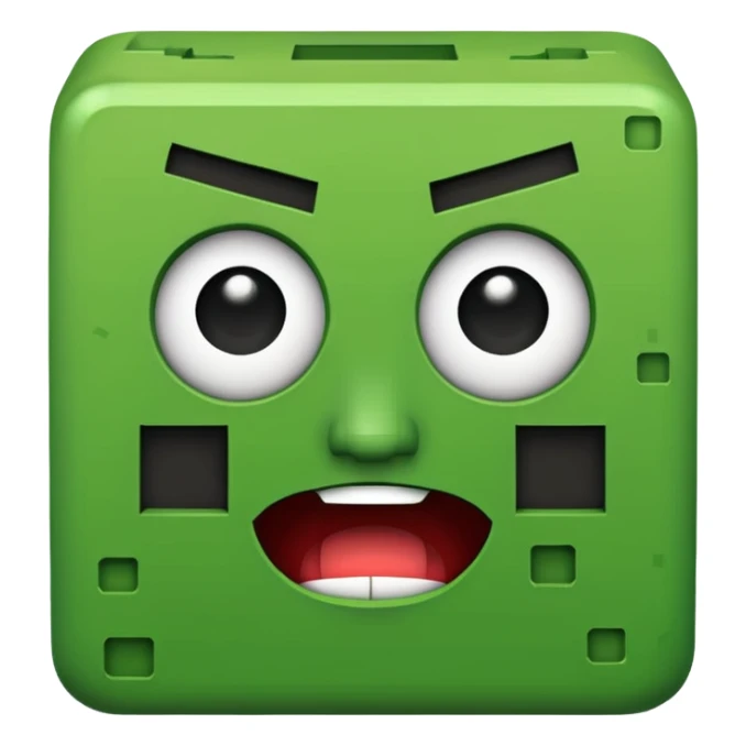Creeper original face sticker