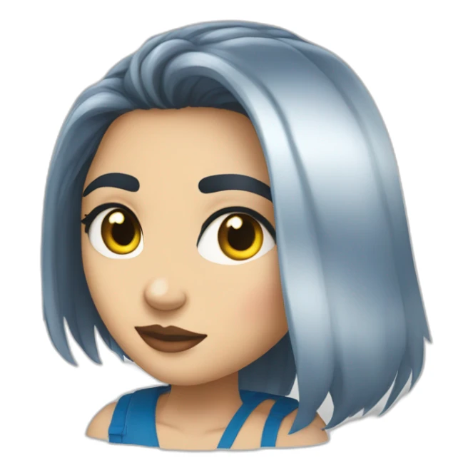 Rubio de ojos azules besando a chica sticker