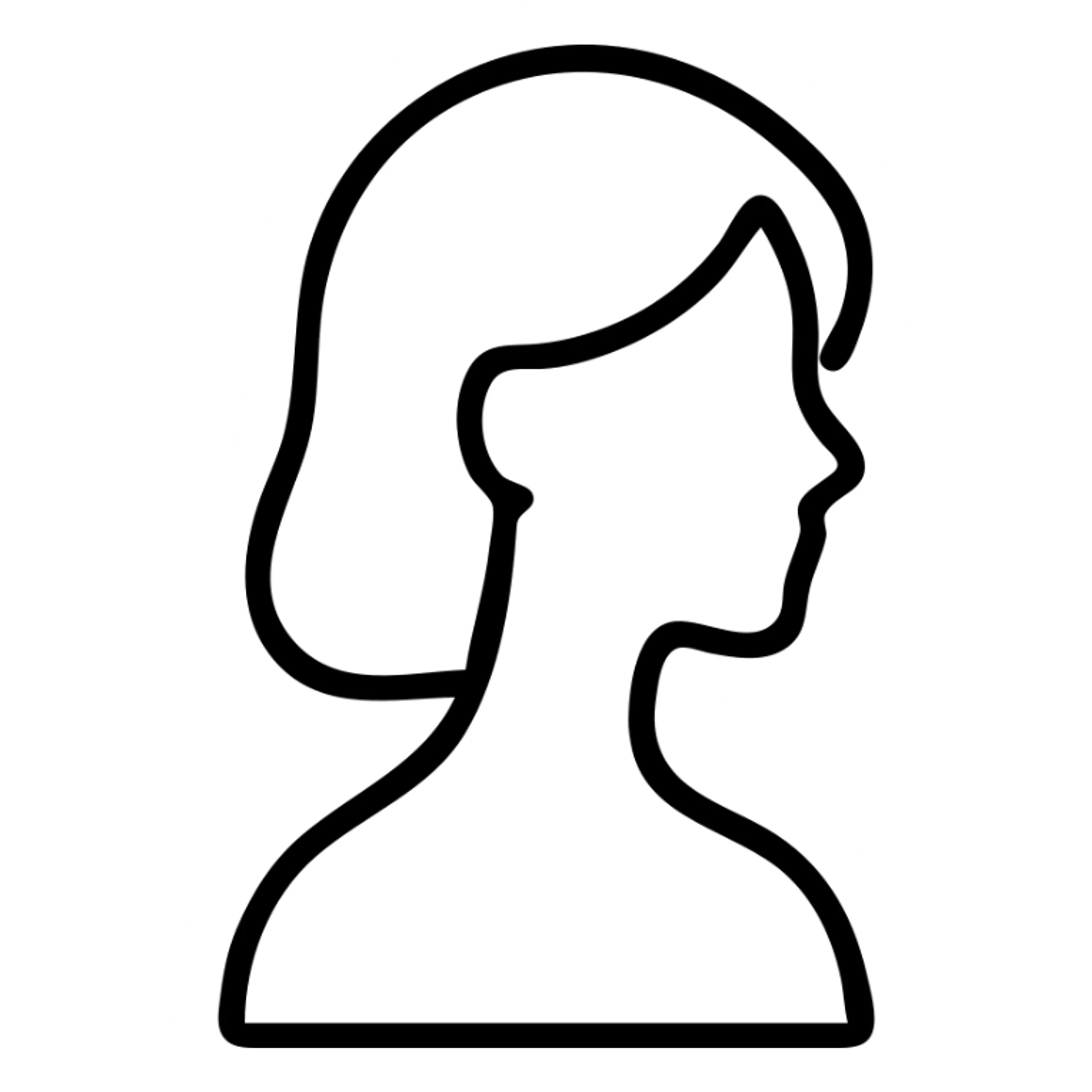 woman silhouette sticker