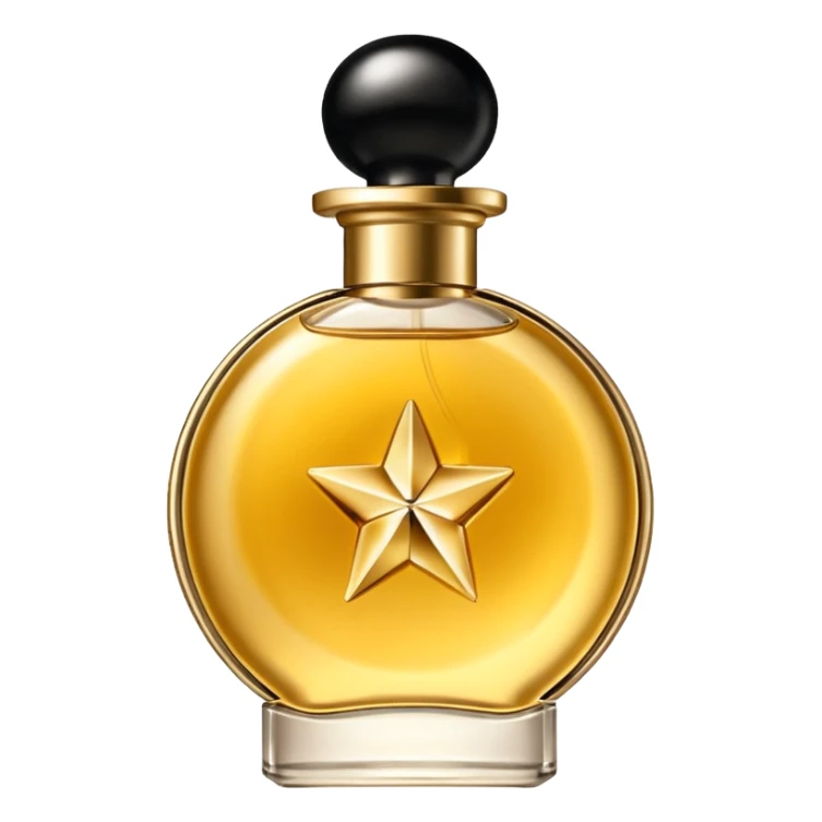 bottle of perfume gold exquisite large takes all the space

 sticker