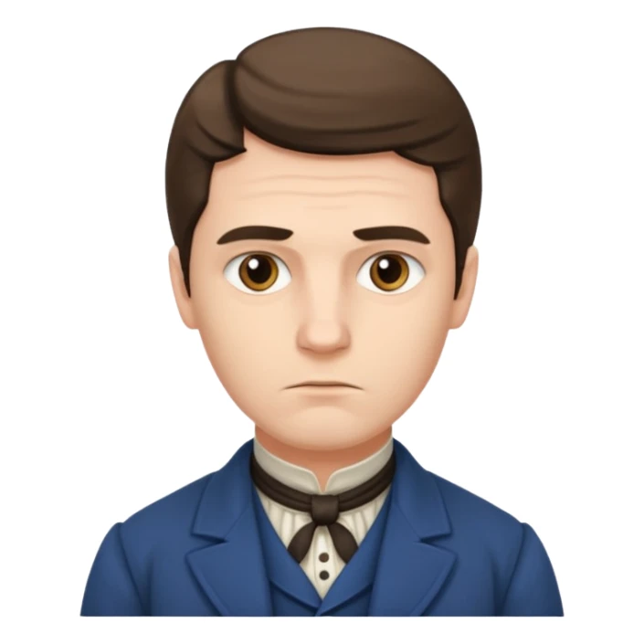 1800's european male sticker