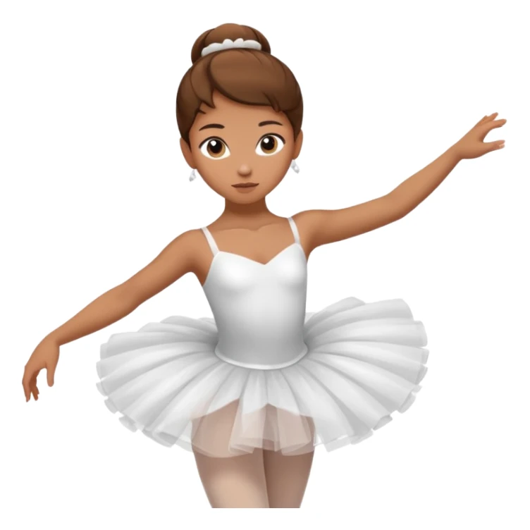ballerina tan brown sticker