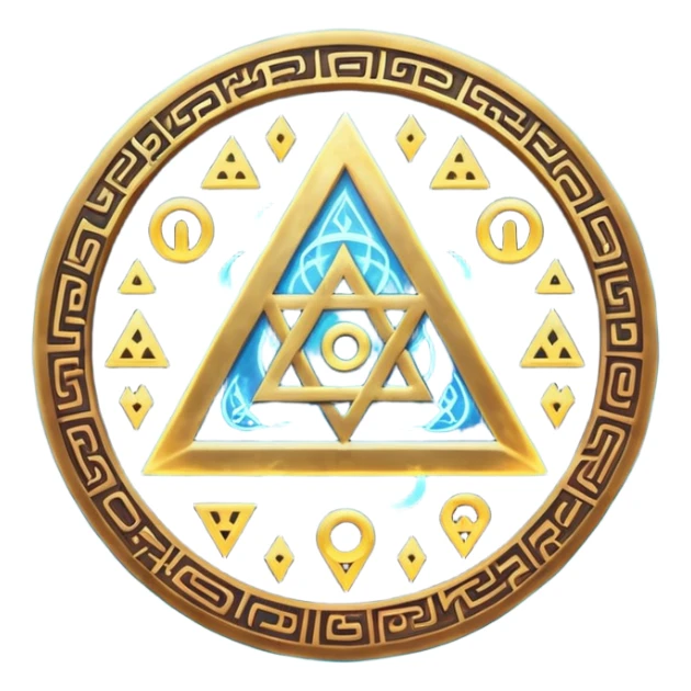 tetragrammaton, surrounded by magical runes and mist, mystical emoji sticker