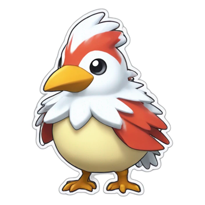 Pokemon Delibird Badge Winter Slowflake GiftBox 2023 sticker