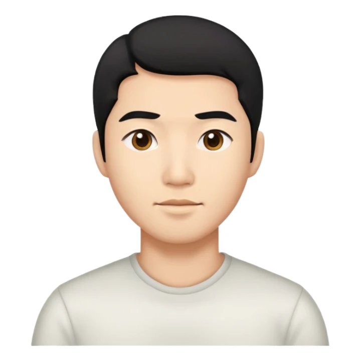 Do violence blackhair Asian man sticker