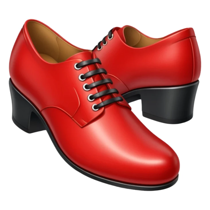 red shoe sticker