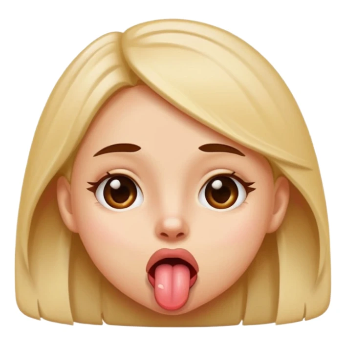 girl sticking out her tongue  sticker