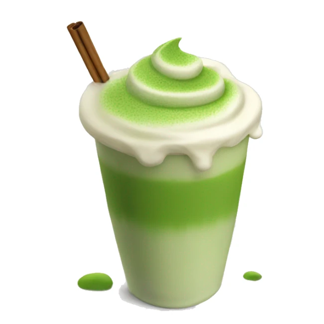 Matcha latte sticker