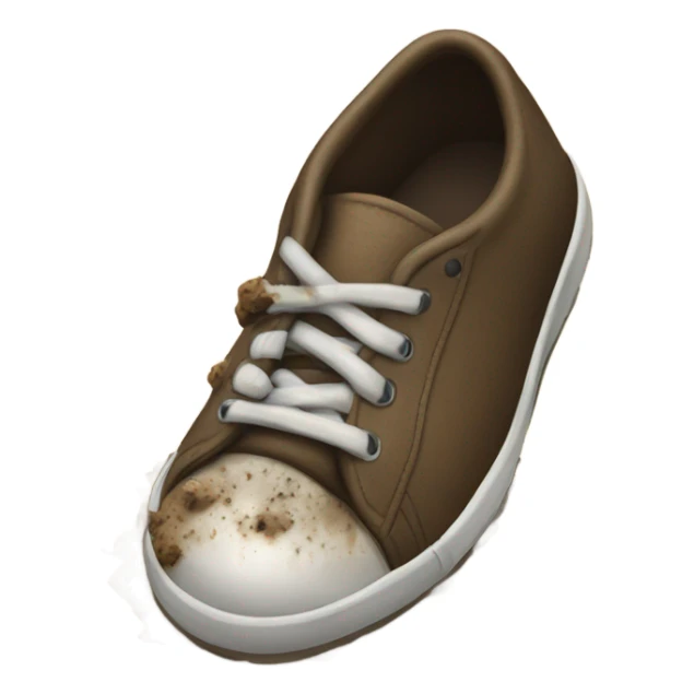 dog poop on a bottom of shoe sticker