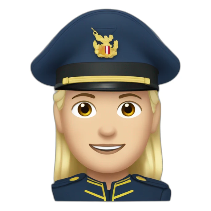 marine le pen soldier sticker