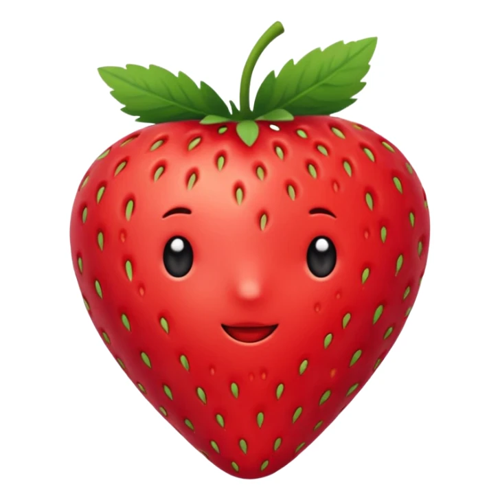 Une fraise avec des cœur  sticker