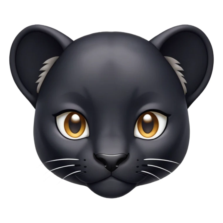 cinematic-cute-panther-portrait-emoji,-head-tilted-playfully-and-inquisitively,-with-a-smooth,-streamlined-form-accentuated-by-a-subtle-sheen-and-round,-sparkling-eyes-filled-with-charm,-simplified-yet-irresistibly-adorable-features, zoomed out showing the houlders sticker